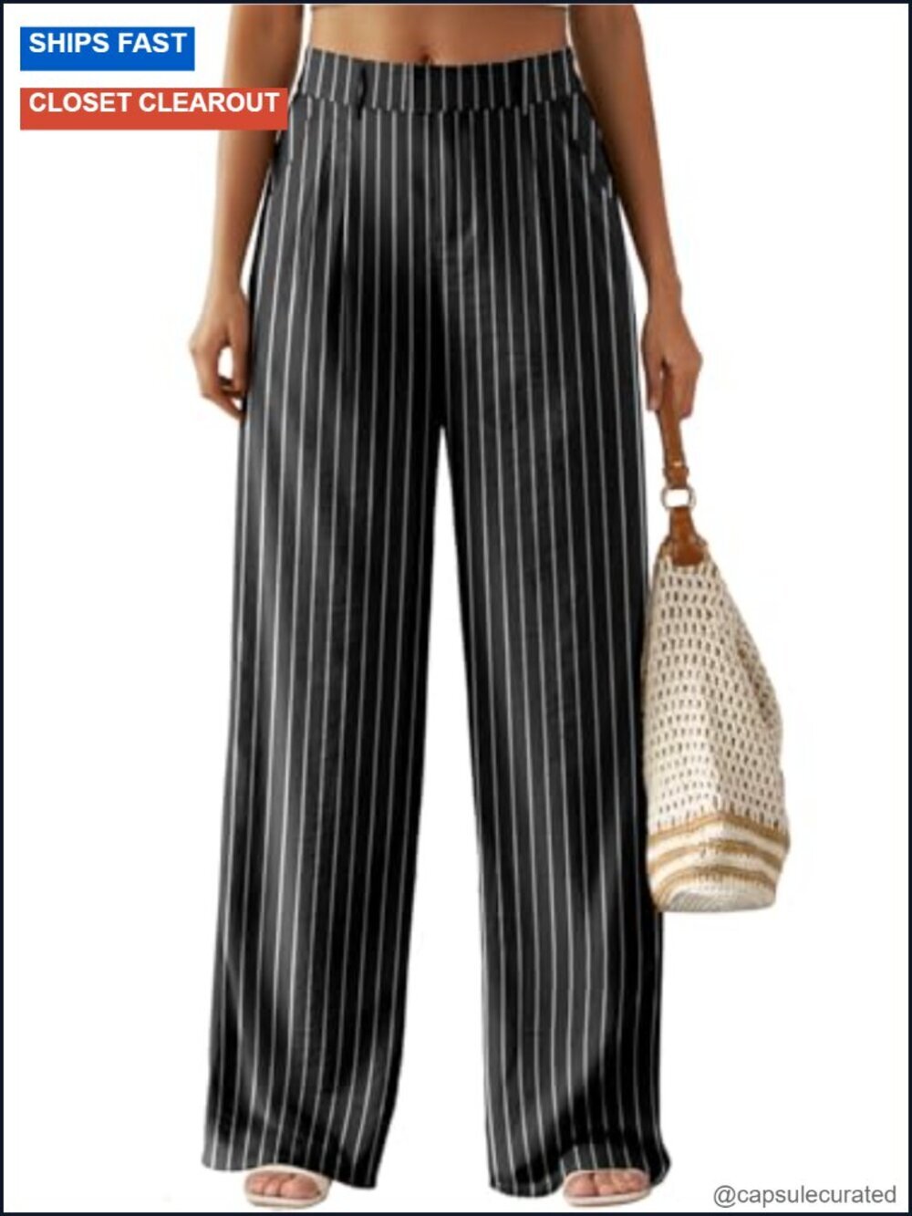 Wide Leg Pants High Waisted Palazzo Trousers with Pockets